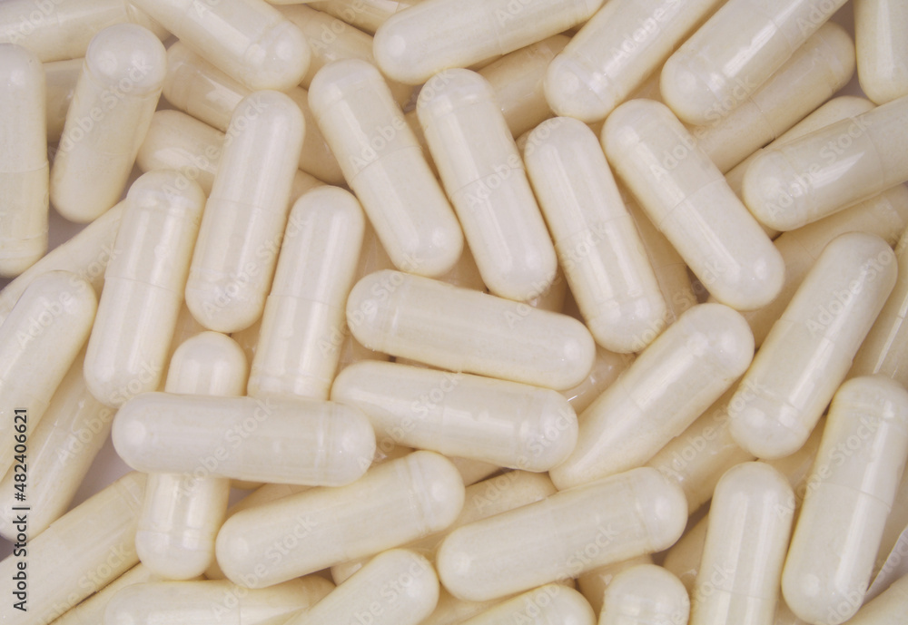 White pills background or texture White pills background or texture