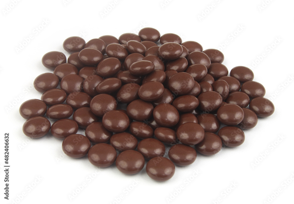 Many brown drugs isolated on white background. Many brown drugs isolated on white background.