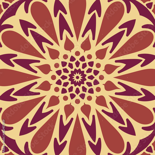 abstract retro circular vintage background decoration vector design
