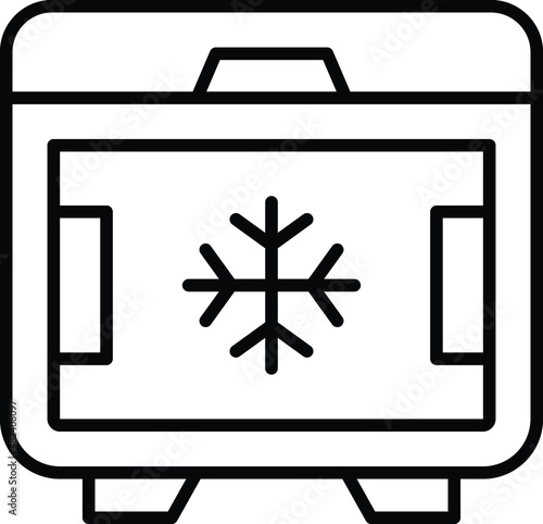 Deep Freezer Icon Style