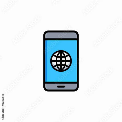telecommunication network smartphone icon phone