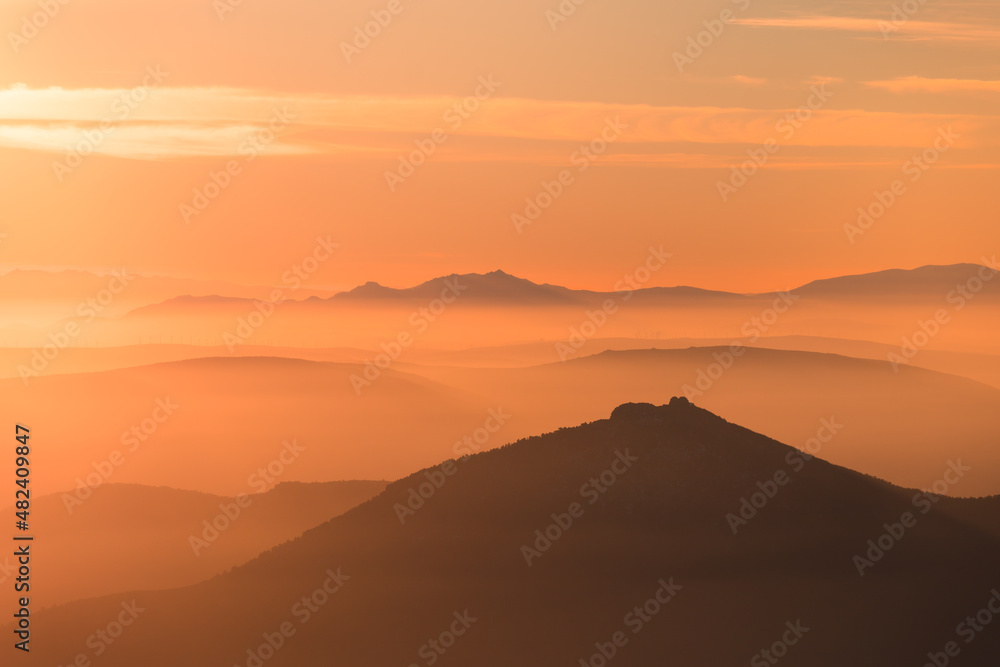 Picturesque view of mountainous area in Spain Picturesque view of mountainous area in Spain
