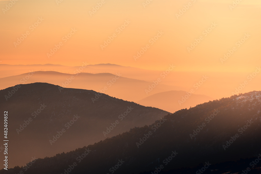 Picturesque view of mountainous area in Spain Picturesque view of mountainous area in Spain