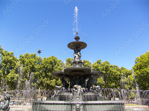 Fountain of the Americas in Mendoza, Argentina
