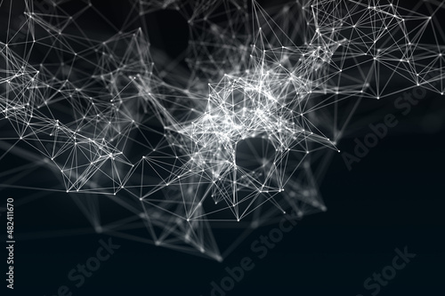 abstract background with network
