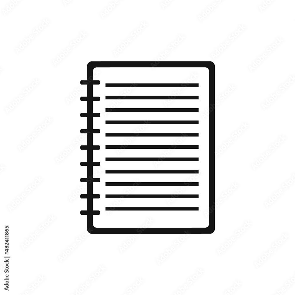 notepad icon. simple vector illustration notepad icon. simple vector illustration