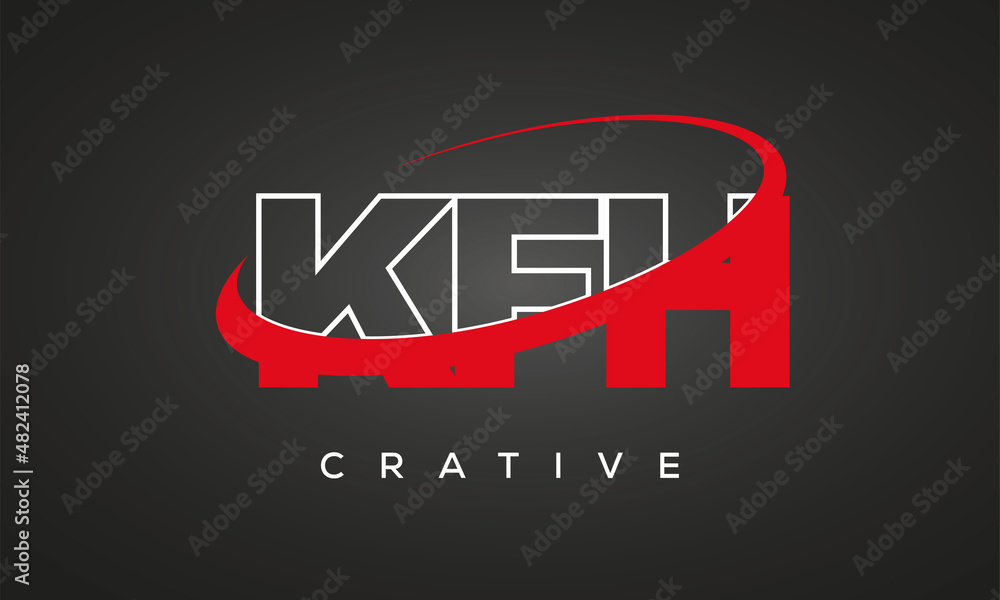 KFH letters creative technology logo design