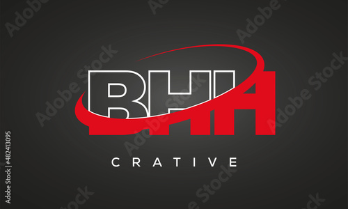 BHH letters creative technology logo design photo