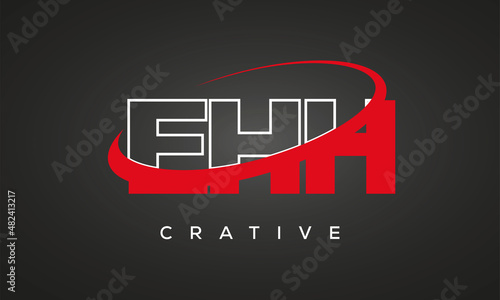 EHH letters creative technology logo design photo