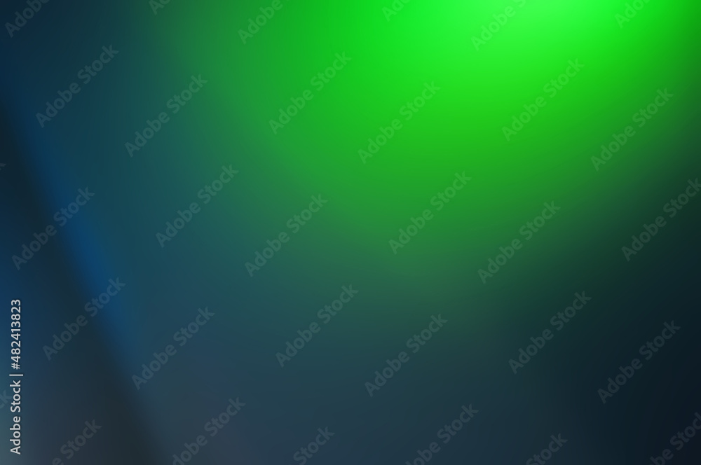 Blurred Abstract colorful light of the night background.Winter backdrop or cool,cold and modern green,blue color abstract ,wallpaper associated with serenity cleanness and intellect technology image.