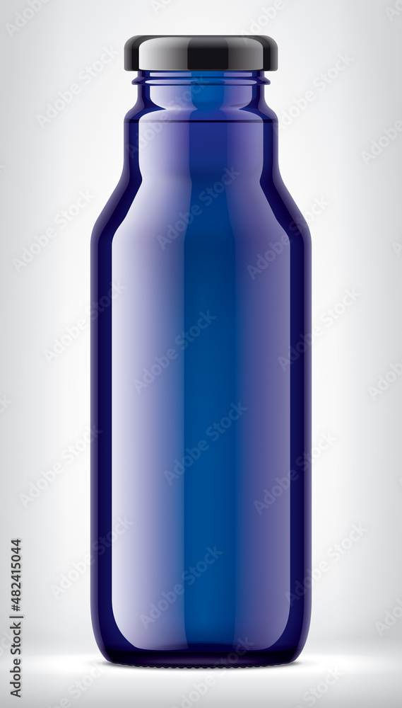 Color Glass Bottle on background. Color Glass Bottle on background.