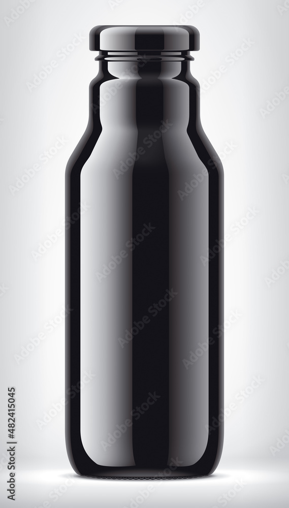 Black Bottle on background. Black Bottle on background.
