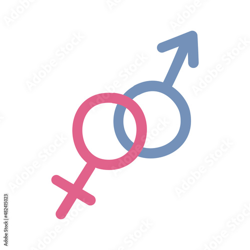 Male and female sign vector illustration