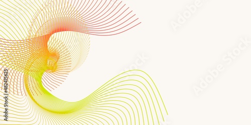 Abstract background with stripes or curved lines.