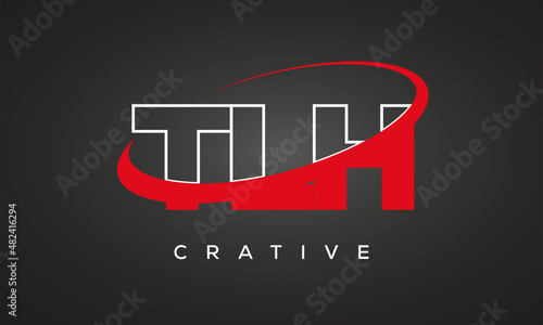 TLH letters creative technology logo design photo