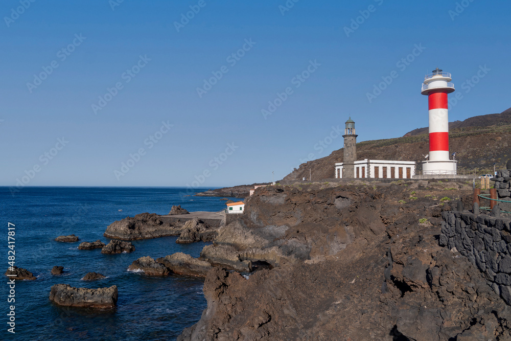 Fuencaliente Lighthouse on the Island of Palma, Canary Islands