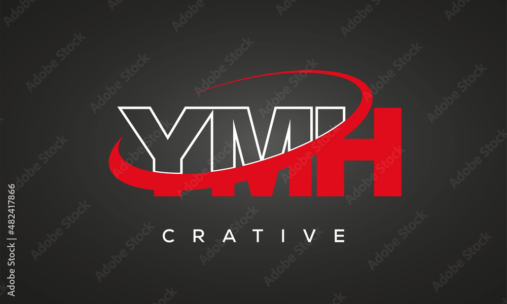 YMH letters creative technology logo design YMH letters creative technology logo design