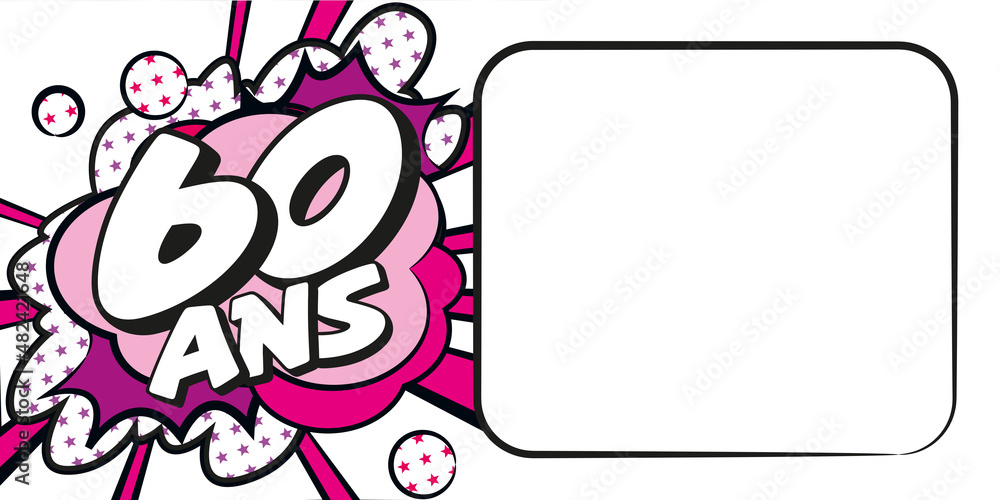 Carte anniversaire 60 ans BD CC BlancRose 2 Carte anniversaire 60 ans BD CC BlancRose 2