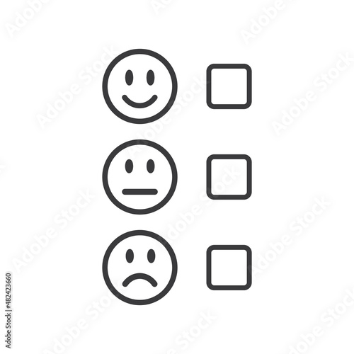 symbols for a neutral positive negative opinion.