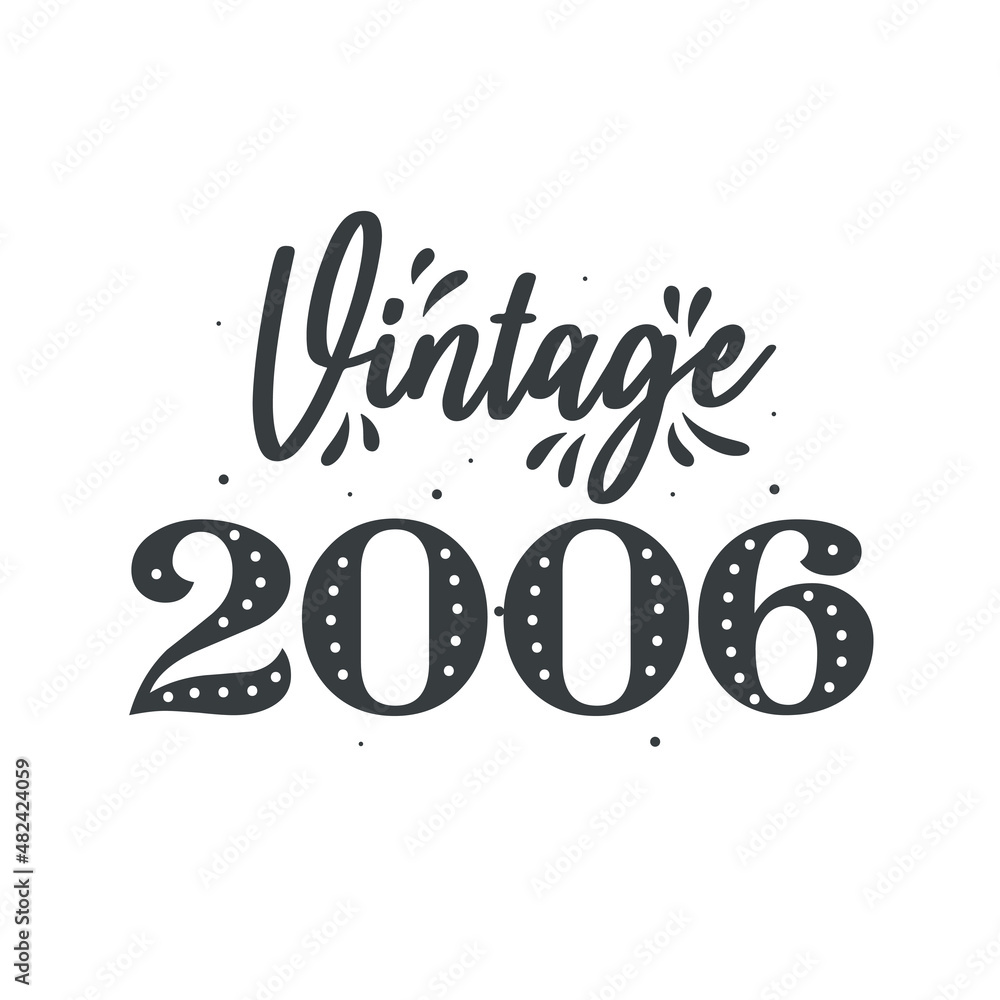Born in 2006 Vintage Retro Birthday, Vintage 2006