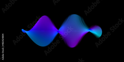 Sound wave colorful abstract background.Geometric gradient colorful background.