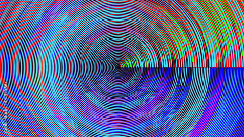 Glitch distorted geometric background . Modern art design . Noise destroyed glitched poster . Trendy defect error background with speed lines . Glitched artwork  .Broken effect .vector 
