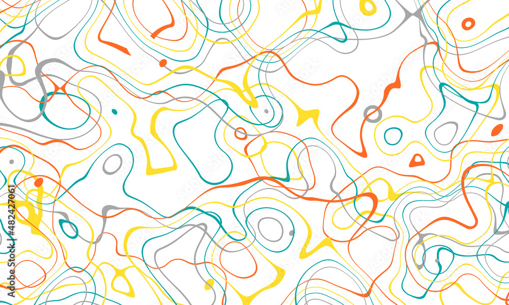 Orange blue and yellow curve wave line on white abstract background. Orange blue and yellow curve wave line on white abstract background.