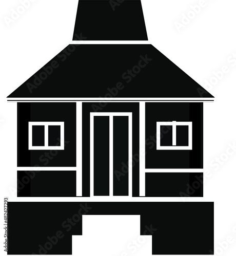 black house icon kabayan house traditional photo