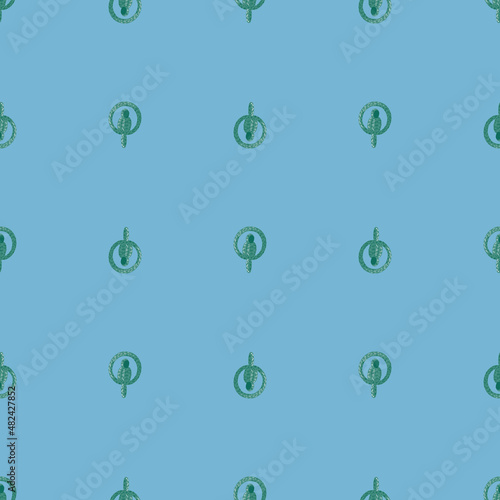 Parrot balloons seamless pattern. Circus balloon background.