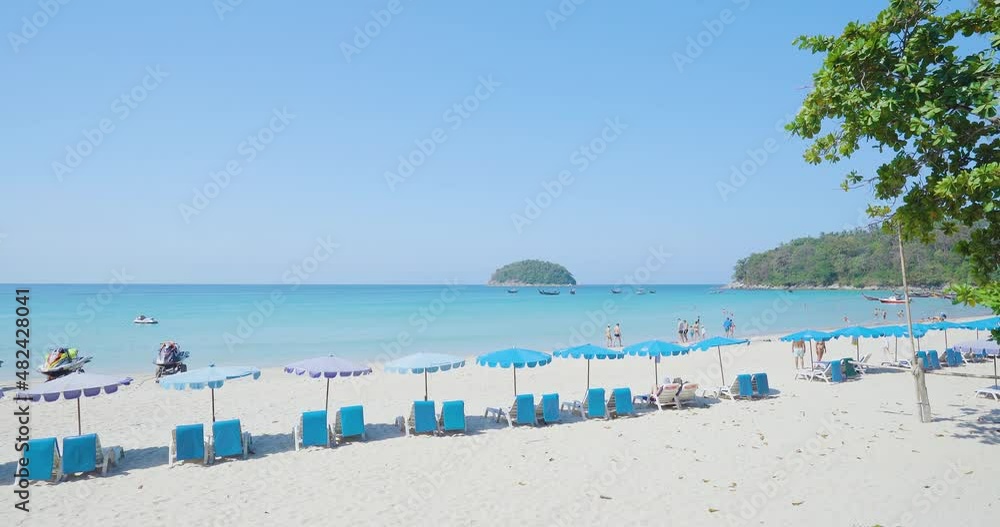 Tropical resort straw umbrellas with empty copy space. Tropical resort straw umbrellas with empty copy space.