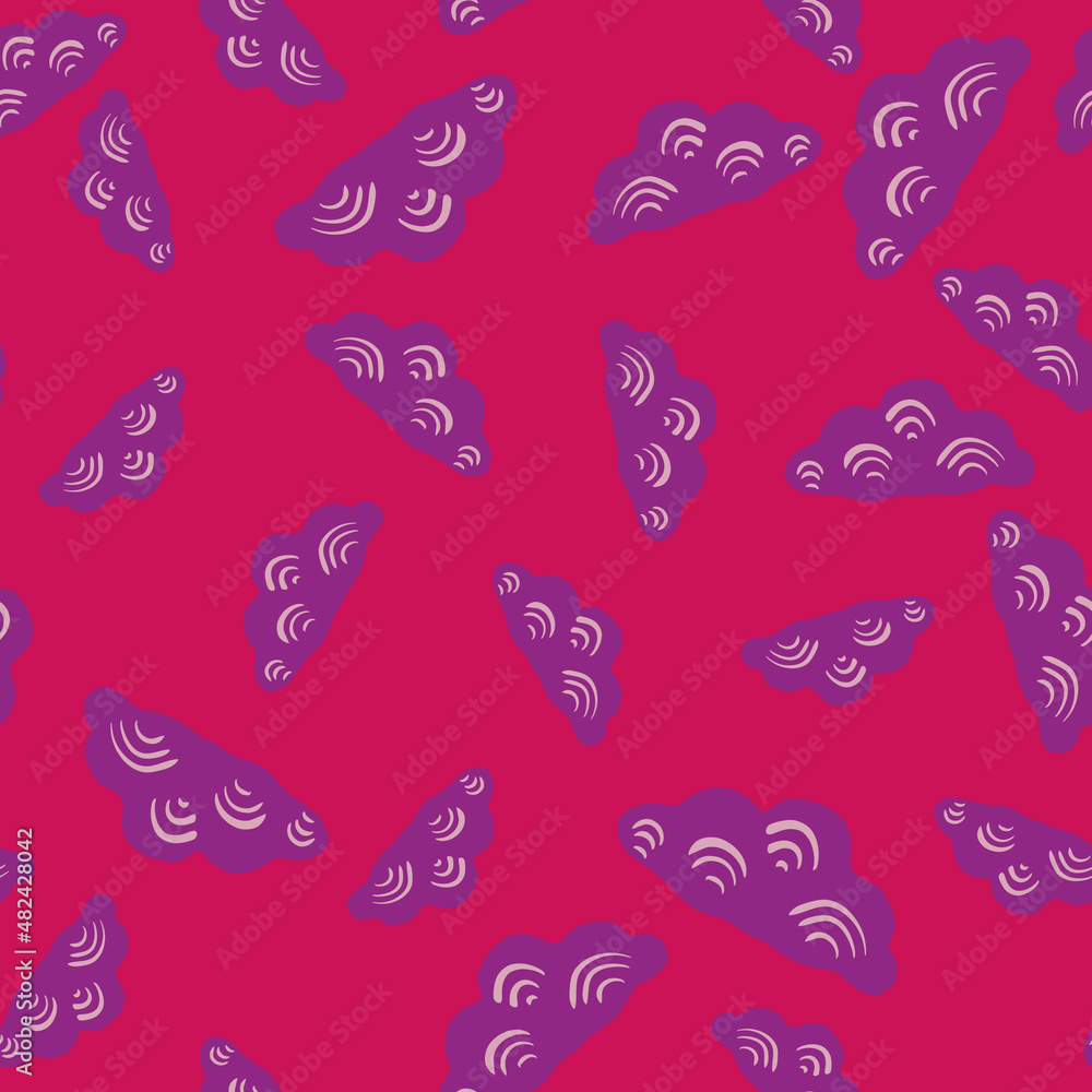 Cute clouds seamless pattern. Stylized children ornament. Cute clouds seamless pattern. Stylized children ornament.