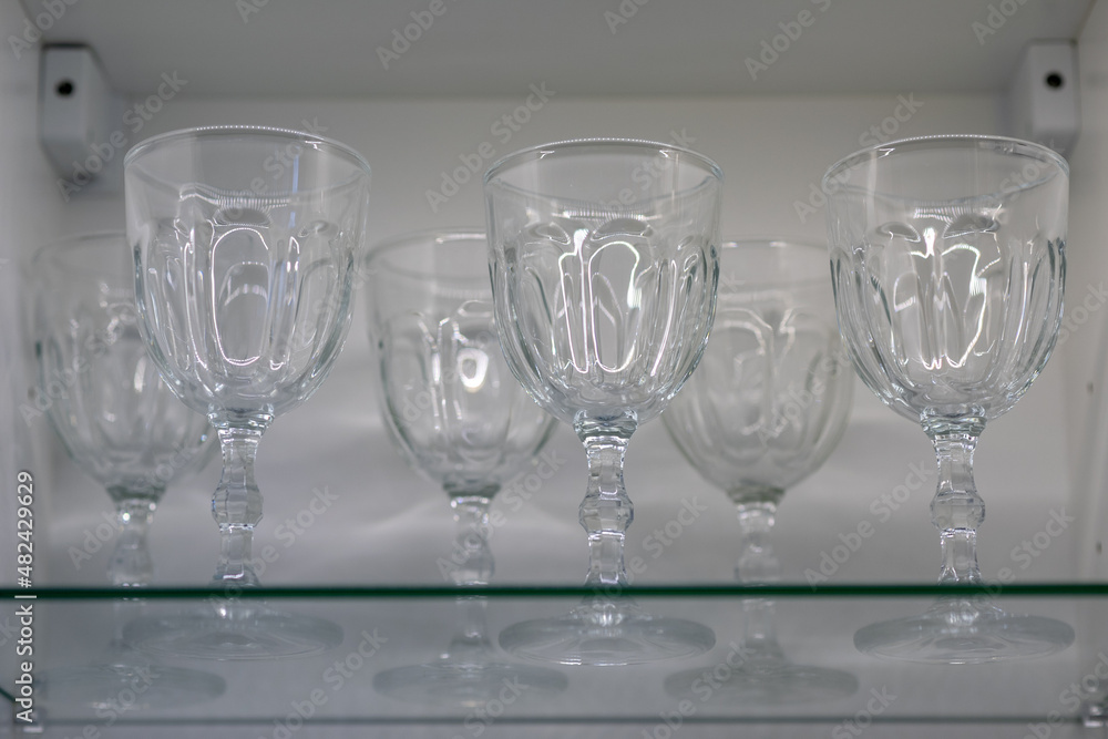 water glasses in the kitchen cabinet water glasses in the kitchen cabinet