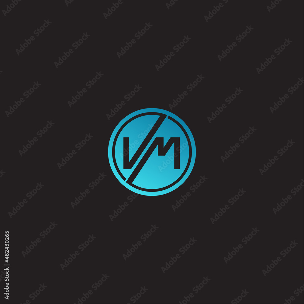 VM INITIAL LOGO DESIGN VECTOR VM INITIAL LOGO DESIGN VECTOR