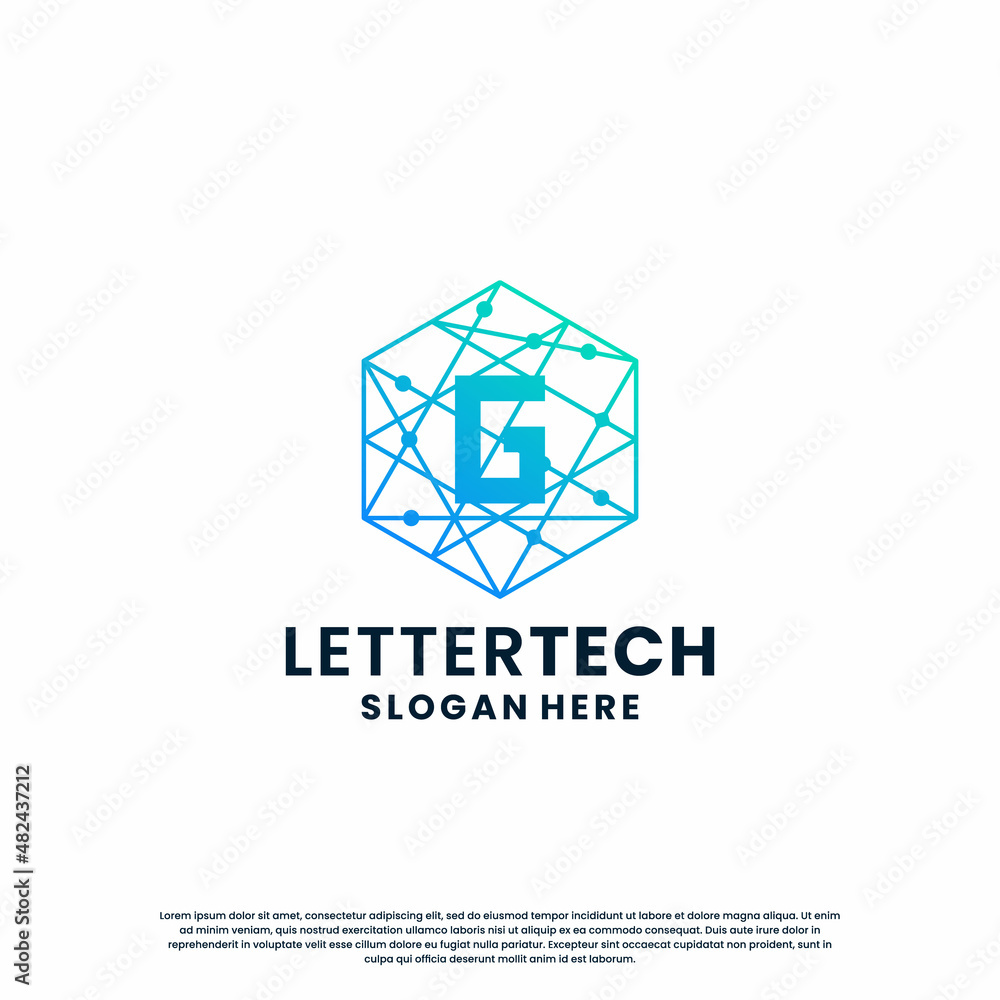 creative letter G tech, science, lab, data computing logo design for your business identity creative letter G tech, science, lab, data computing logo design for your business identity