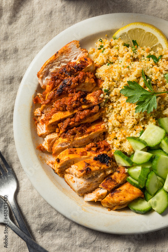 Homemade Harissa Chicken with Couscous