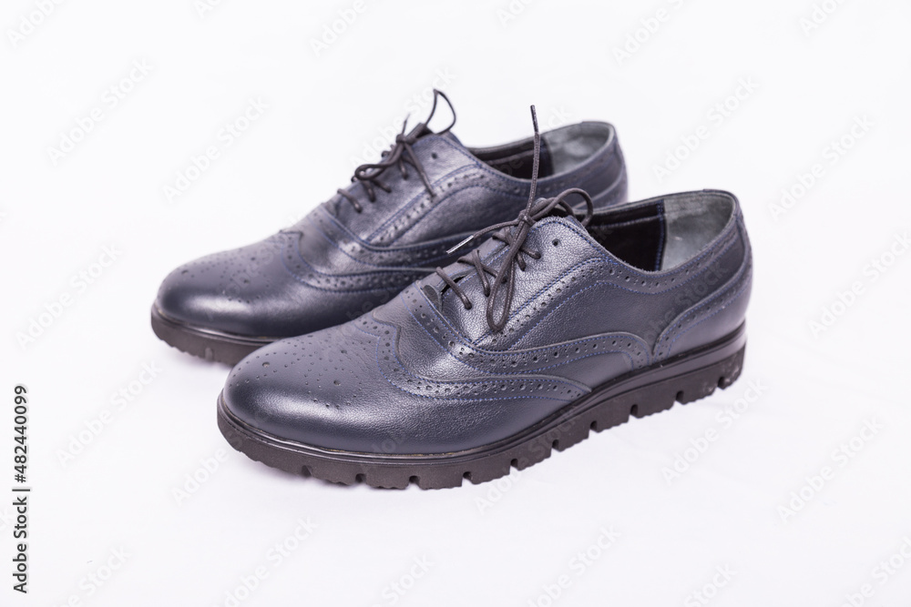 Men's Blue Oxford shoes