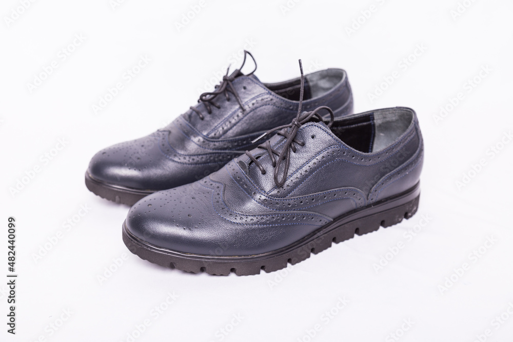 Men's Blue Oxford shoes Men's Blue Oxford shoes