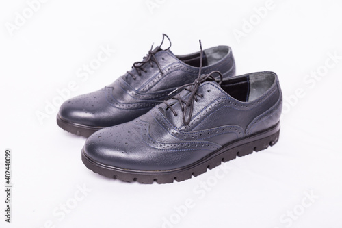 Men's Blue Oxford shoes © Collab Media
