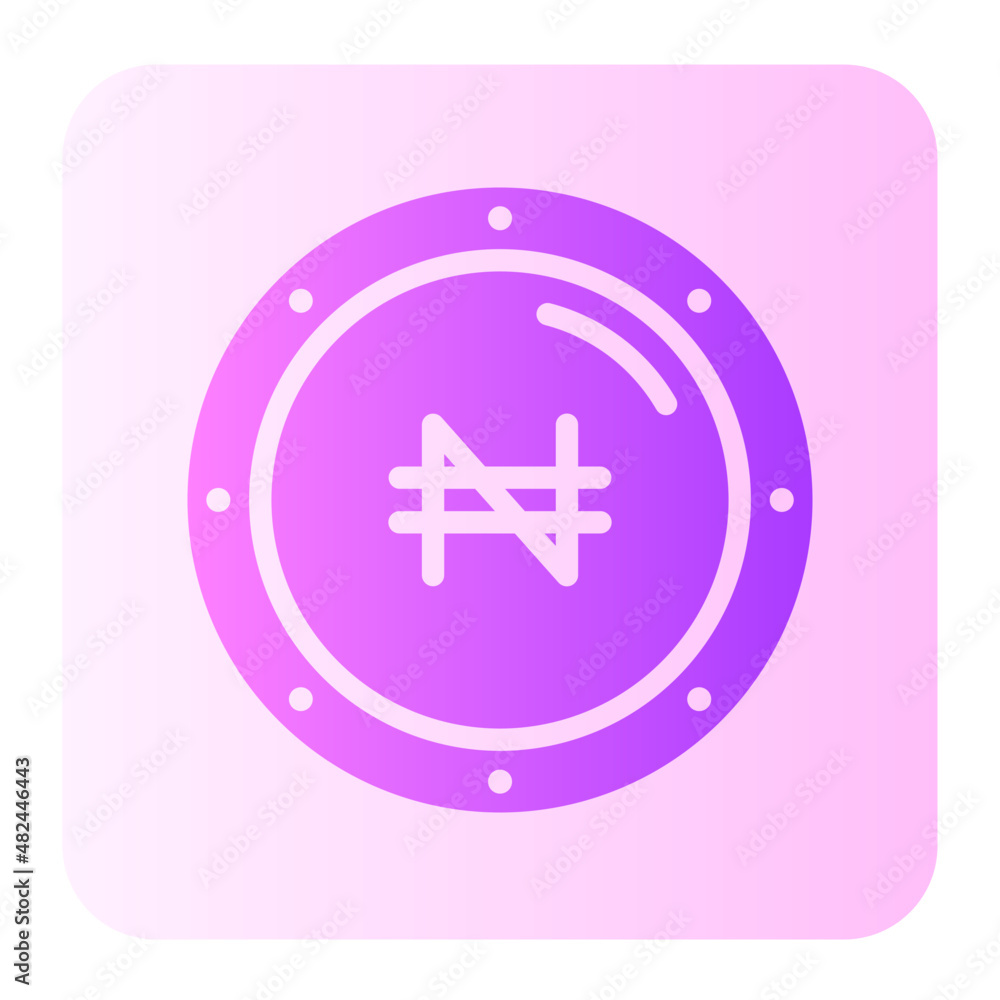 Fototapeta premium naira gradient icon