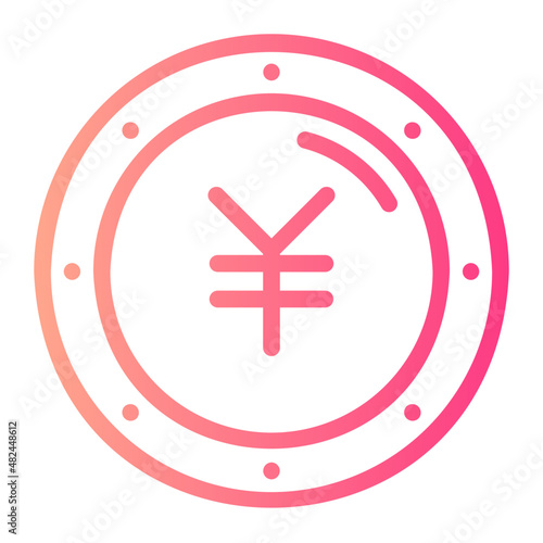 yen gradient icon