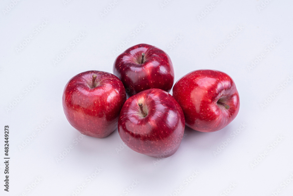 Apples on white background isolated. Apples on white background isolated.