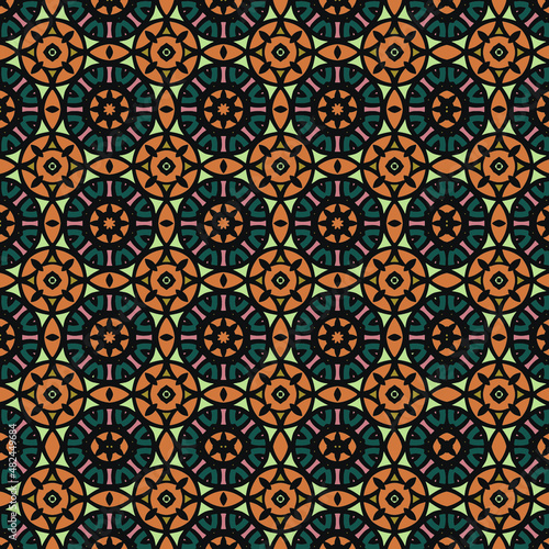 Ornament beautiful Decorative seamless pattern background