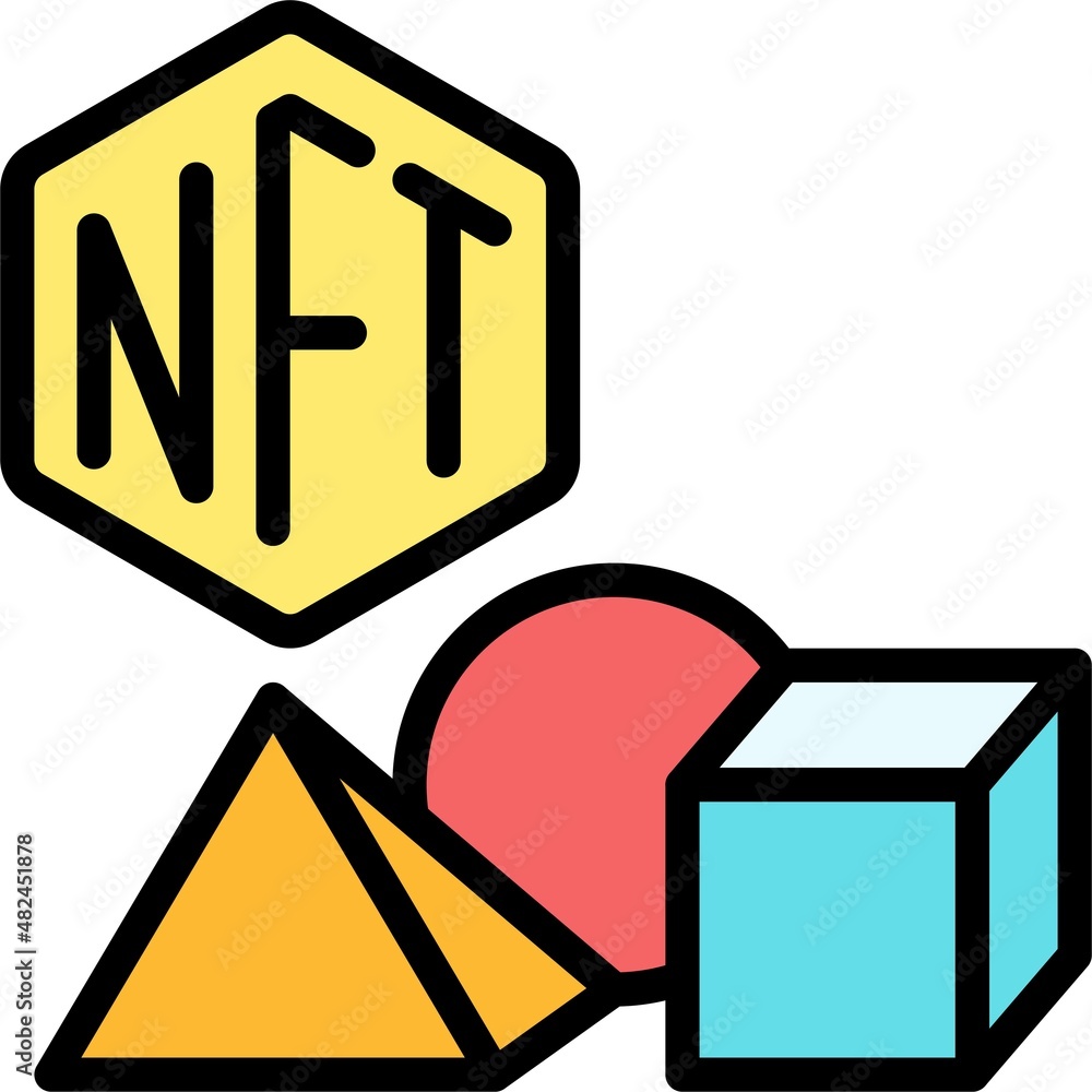 Physical object icon, NFT related vector illustration Physical object icon, NFT related vector illustration