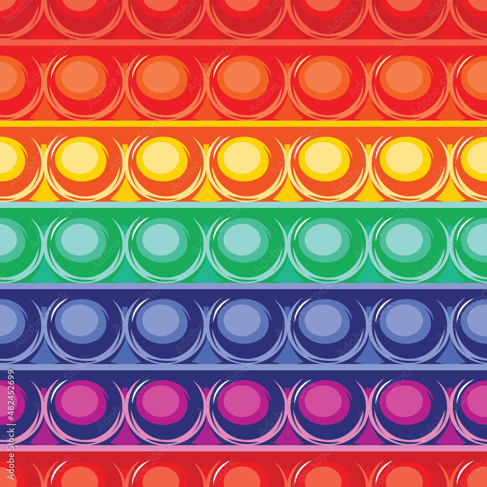 Vector color seamless pattern Popit Template element for design Vector color seamless pattern Popit Template element for design