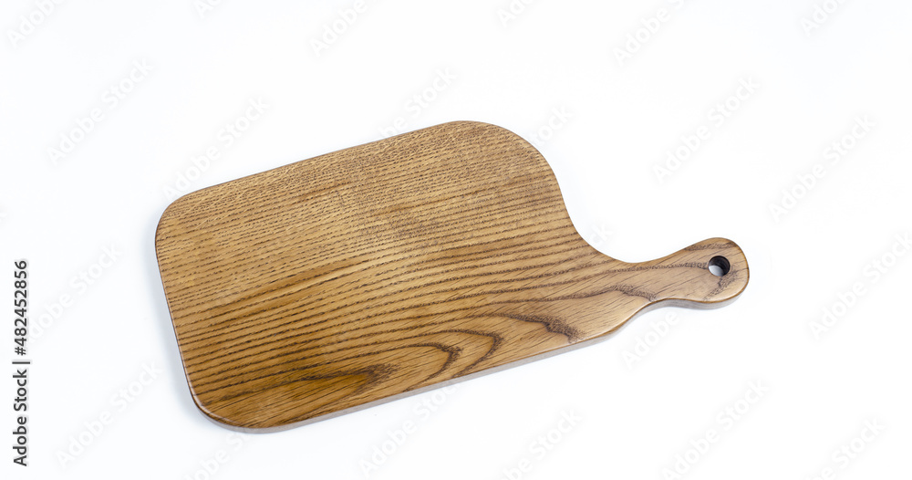 Cutting board. Food cutting board. On white background. Oak tree texture. Isolated. Cutting board. Food cutting board. On white background. Oak tree texture. Isolated.
