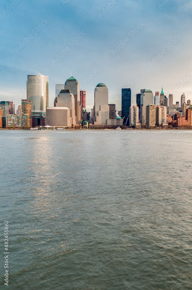 Manhattan Skyline as seen from Jersey City, New York, United States of America.