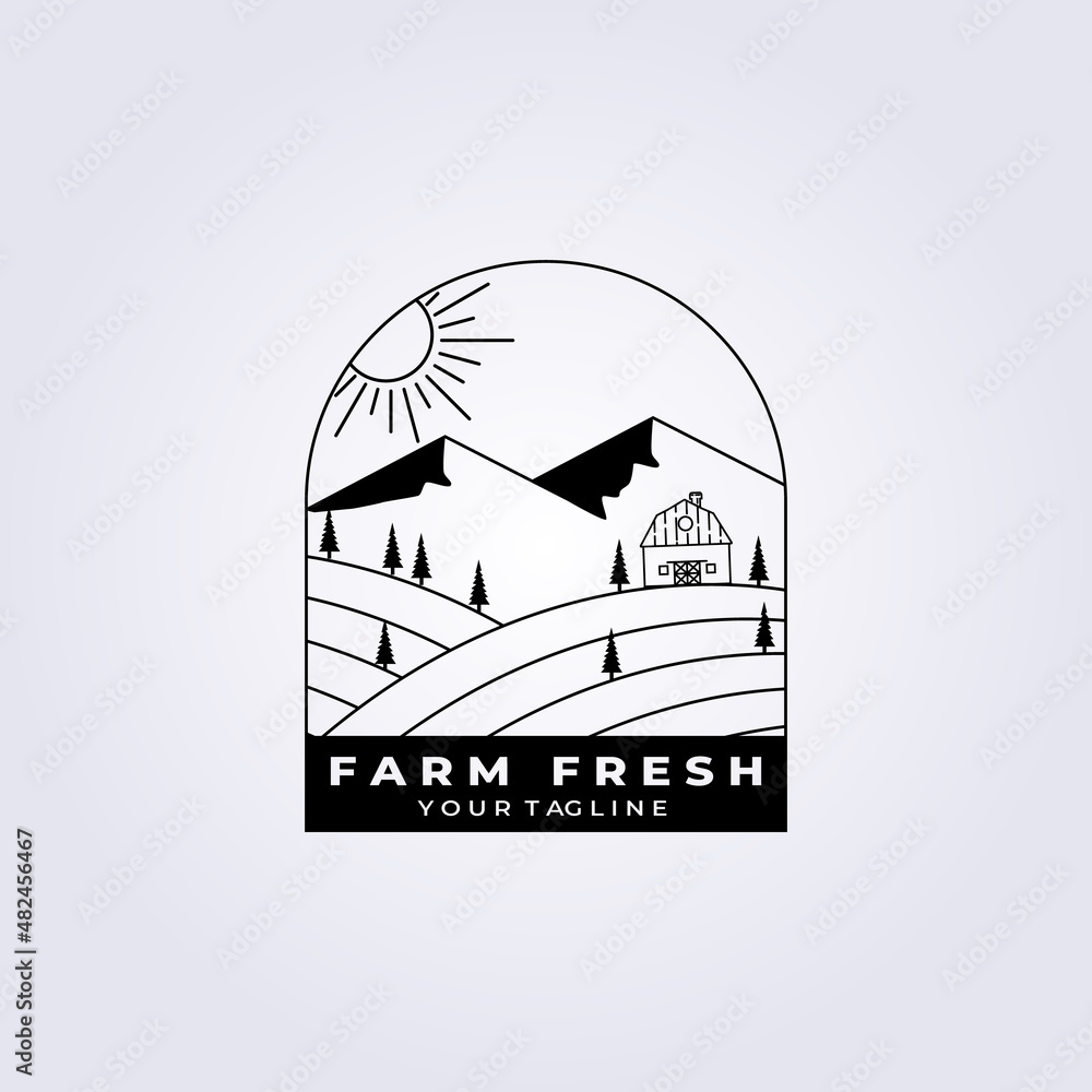 Farm fresh logo vector illustration design Farm fresh logo vector illustration design