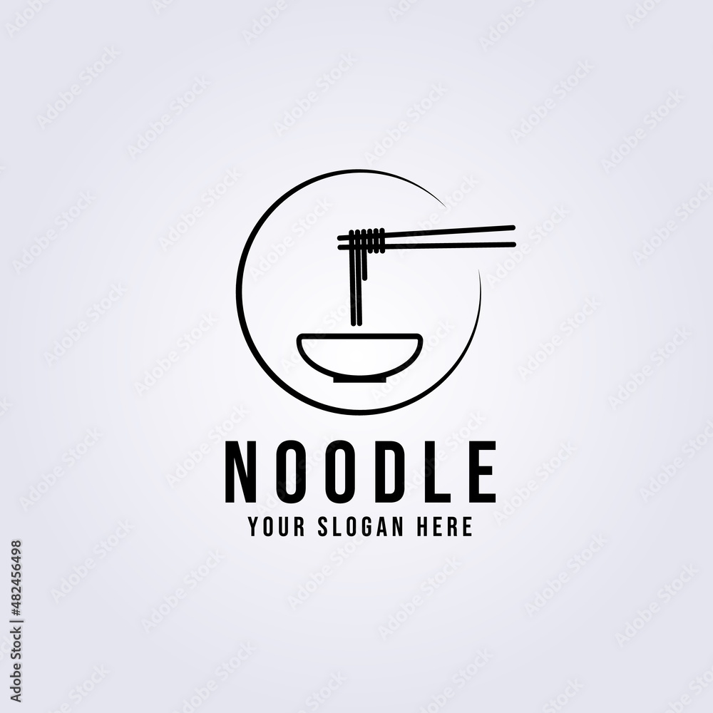 Noodle logo vector illustration design Noodle logo vector illustration design