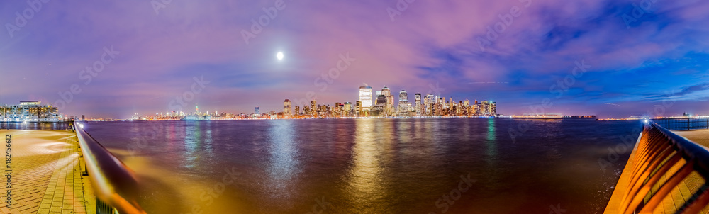 Manhattan Skyline as seen from Jersey City, New York, United States of America. Manhattan Skyline as seen from Jersey City, New York, United States of America.