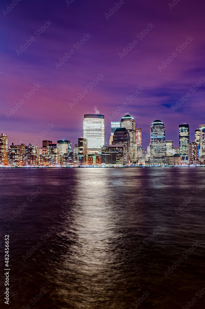 Fototapeta premium Manhattan Skyline as seen from Jersey City, New York, United States of America.